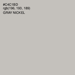 #C4C1BD - Gray Nickel Color Image